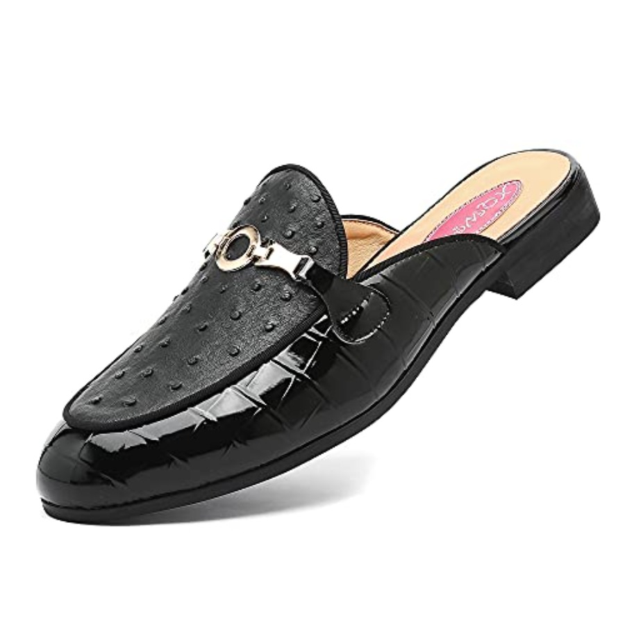 Men'S Formal Wear Slippers - Men's Slip-on Mule Sandals Loafer with