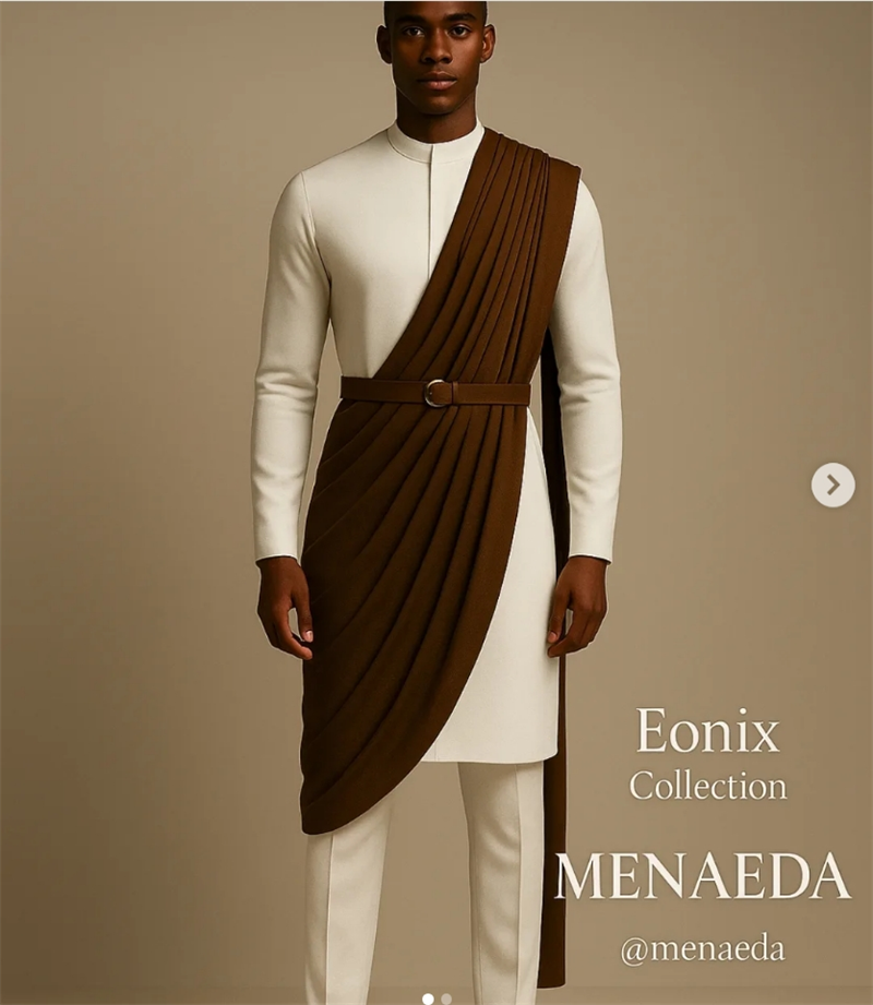 Arabic Formal Wear Men - Arab Ivory Men Suits Pants Set