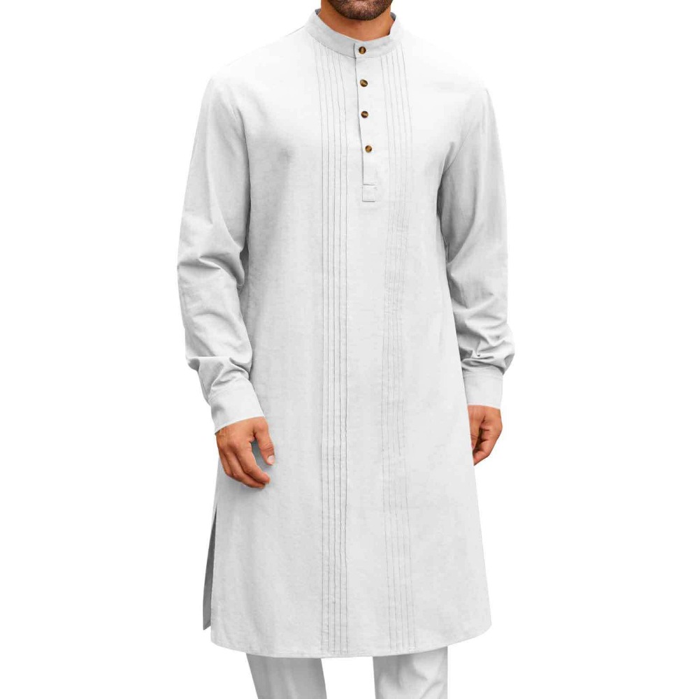 Arabic Formal Wear Men - Men’s Arab Style Long Sleeve Shirt