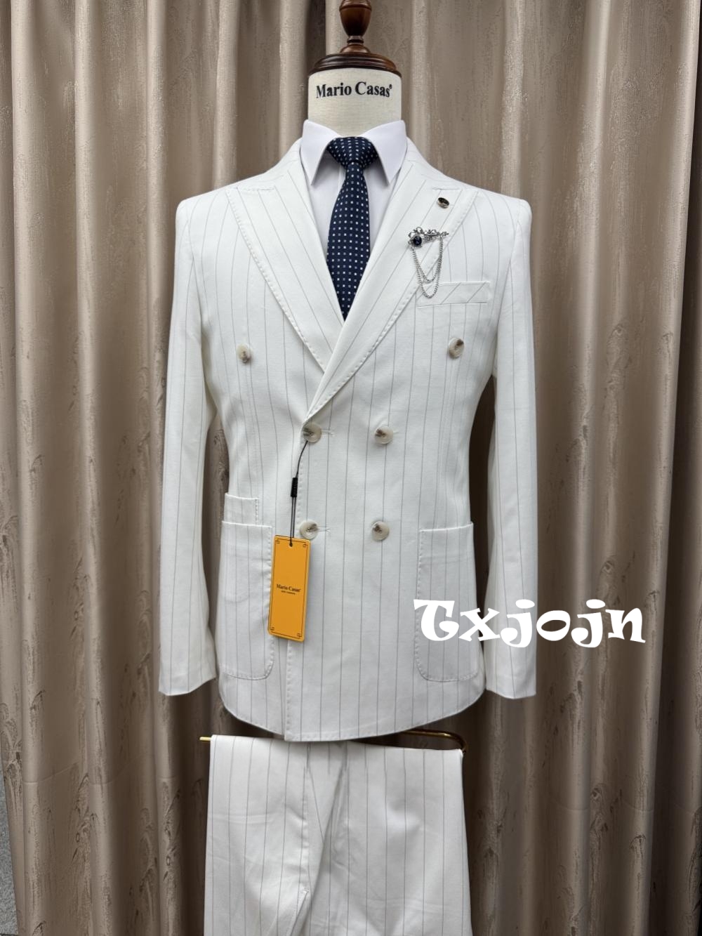 2026 New Striped Suit Set 2 Pi - Elegant Formal Men'S Wear recensione e prezzo