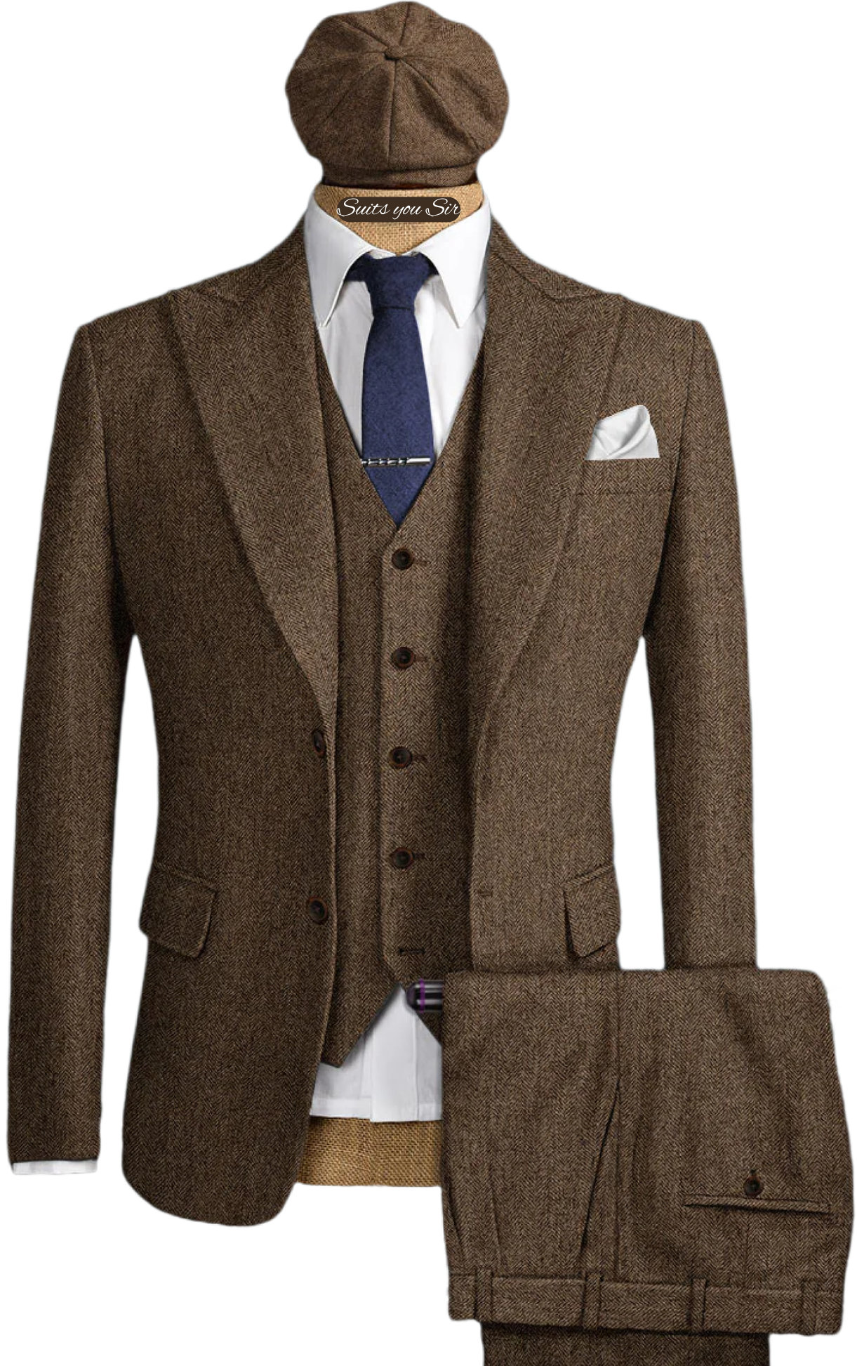 Mens Herringbone Suits 3 Piece - Men'S Formal Wear No Suit recensione e prezzo