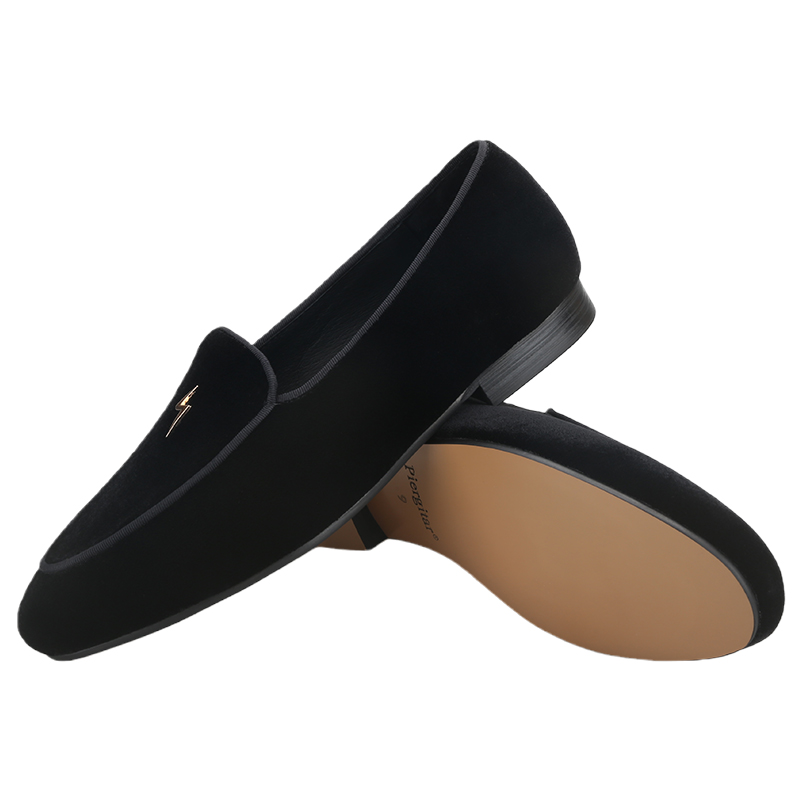 Piergitar Black Color Velvet M - Men'S Formal Wear Slippers recensione e prezzo