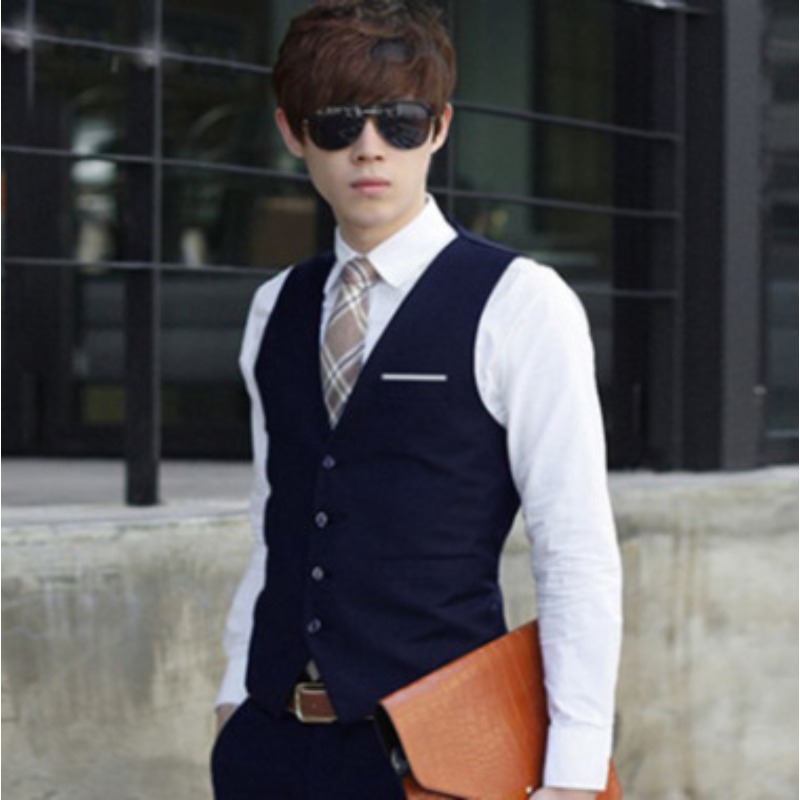 Men British Slim Fit Suit Vest - Elegant Formal Men'S Wear recensione e prezzo