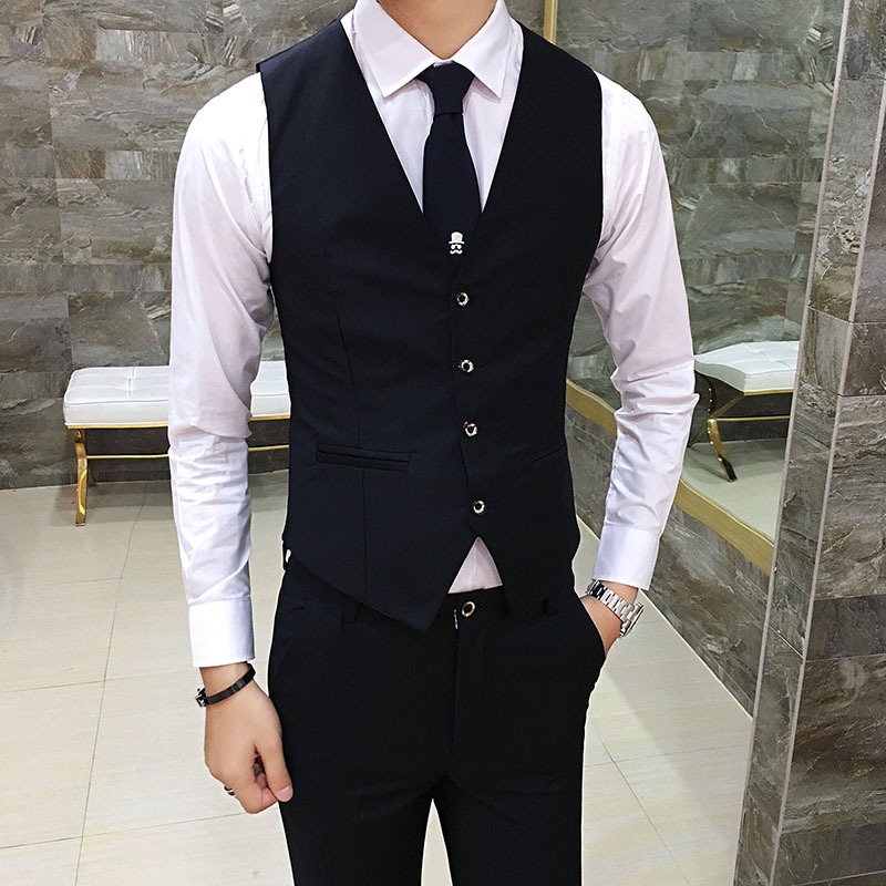Men British Slim Fit Suit Vest - Elegant Formal Men'S Wear recensione e prezzo