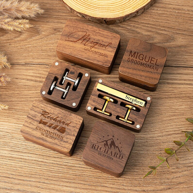 Personalized Groomsmen Cufflin - Tie Bar Clip recensione e prezzo