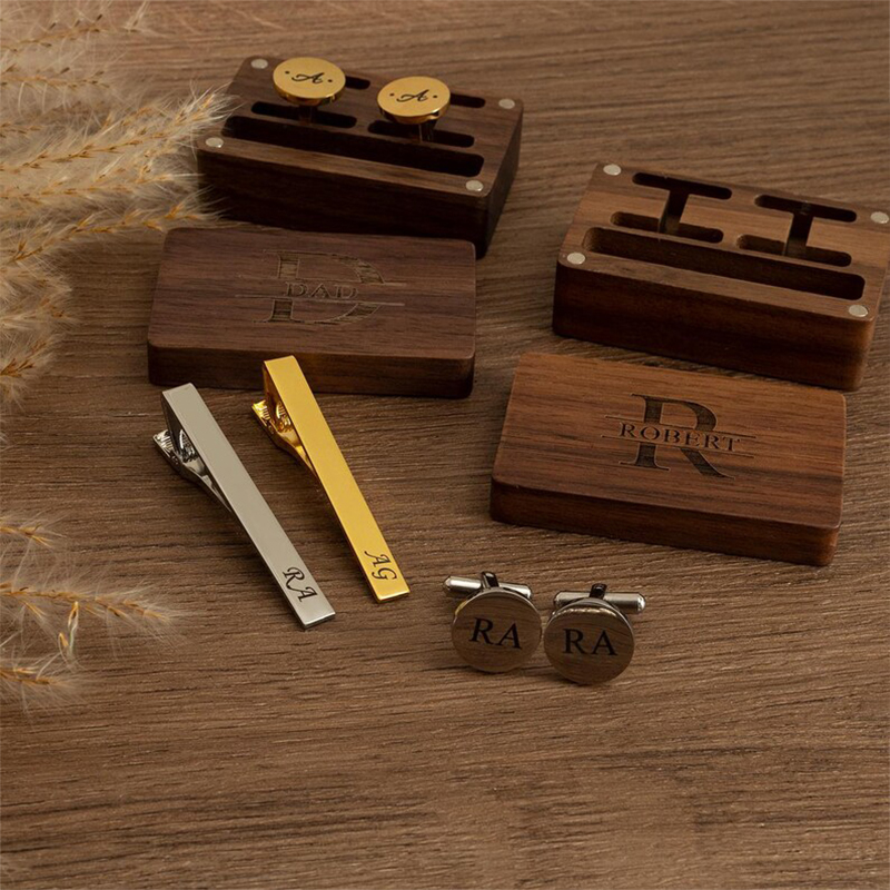 Personalized Groomsmen Cufflin - Tie Bar Clip recensione e prezzo