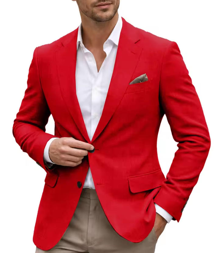 Only Men's Blazer 1PCS Slim Fi - Men Linen Formal Wear recensione e prezzo