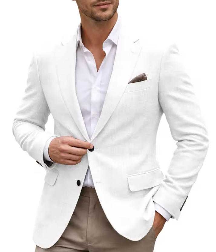 Only Men's Blazer 1PCS Slim Fi - Men Linen Formal Wear recensione e prezzo