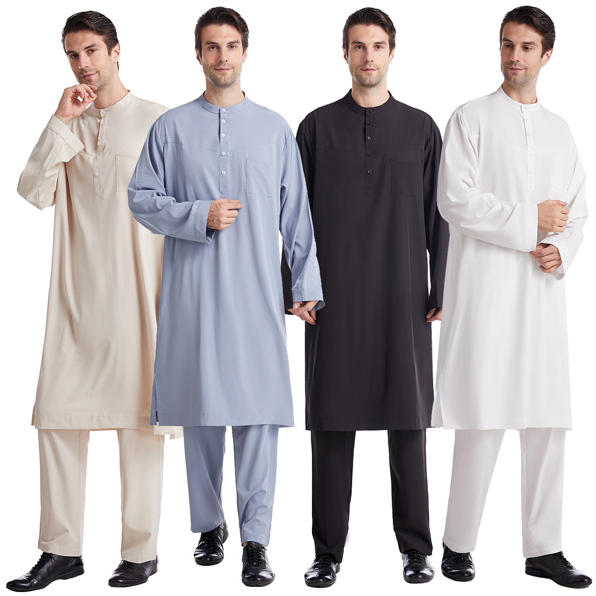 Muslim Men Jubba Thobe 2 Pice  - Arabic Formal Wear Men recensione e prezzo