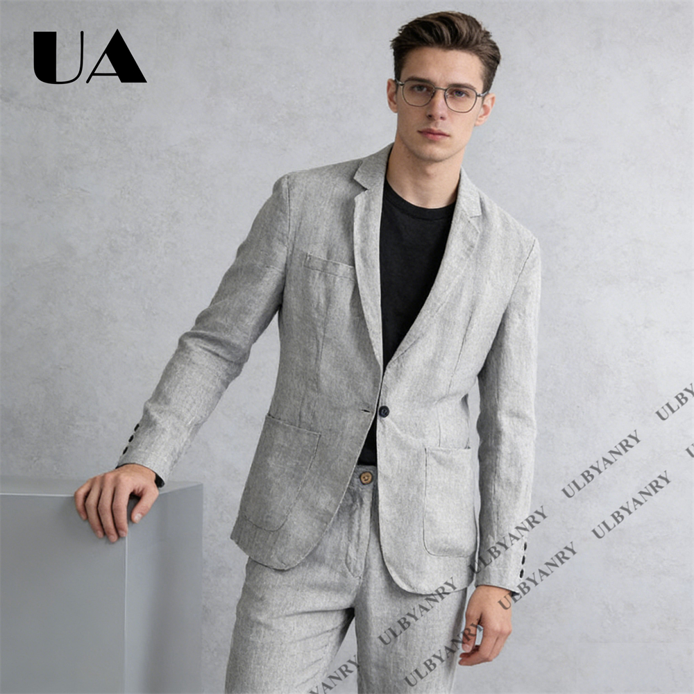 Breathable Men’s Linen Suit 2  - Men Linen Formal Wear recensione e prezzo