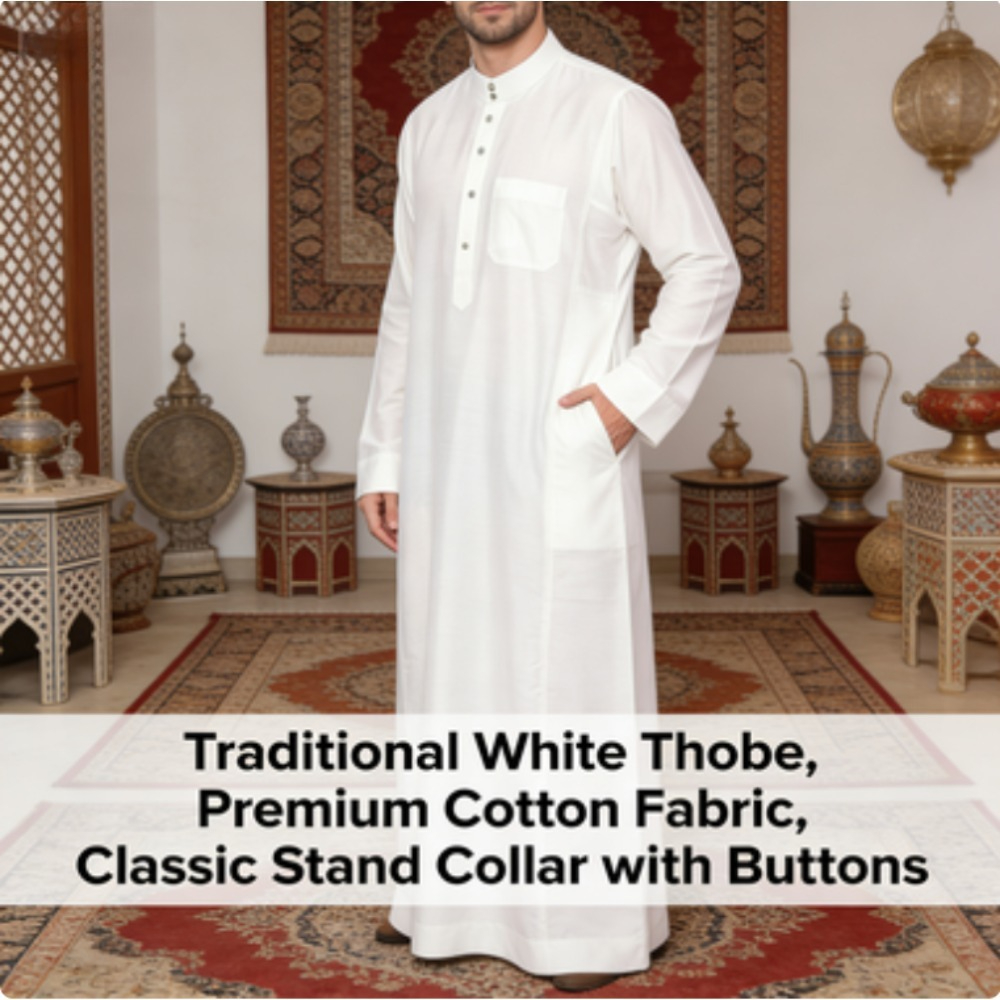 Arabic Thobe for Men Polyester - Arabic Formal Wear Men recensione e prezzo