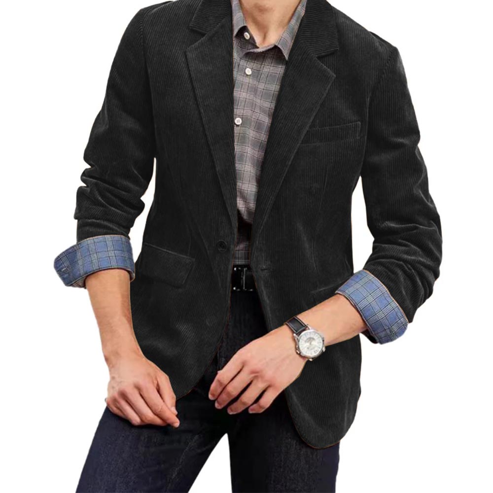 Men's Corduroy Suit Jacket Sin - Elegant Formal Men'S Wear recensione e prezzo