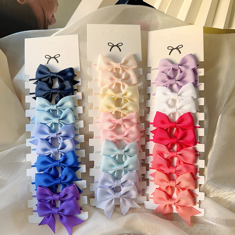 10Pcs 3 Styles Bows Elastic Ha - Tie Bar Clip recensione e prezzo