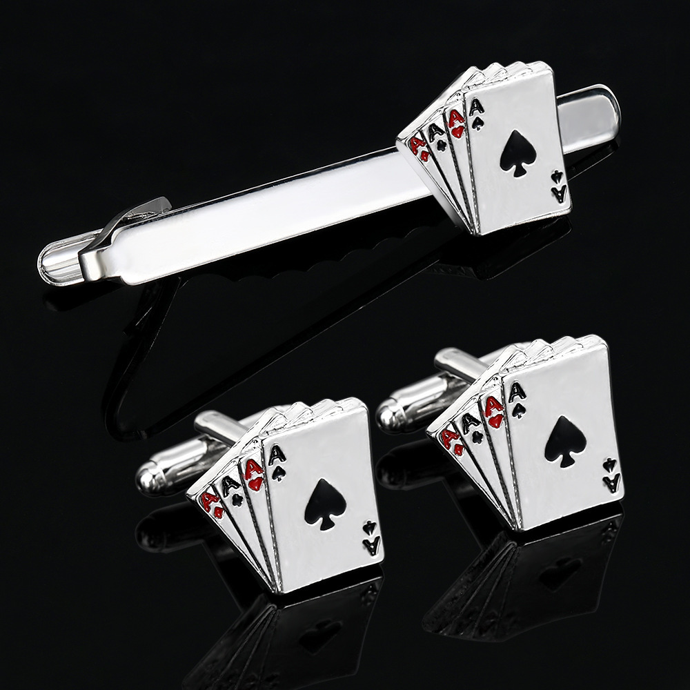 Men's Creative Poker Card Tie  - Tie Bar Clip recensione e prezzo