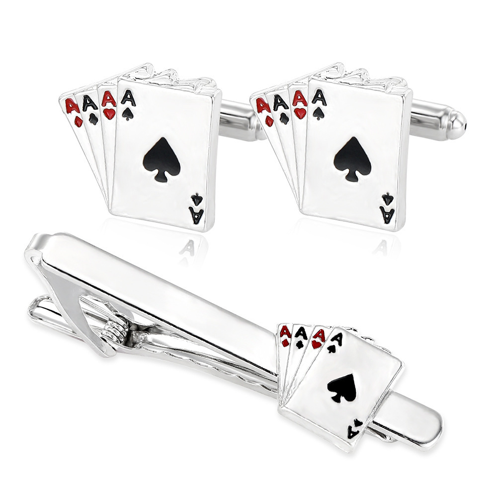 Men's Creative Poker Card Tie  - Tie Bar Clip recensione e prezzo