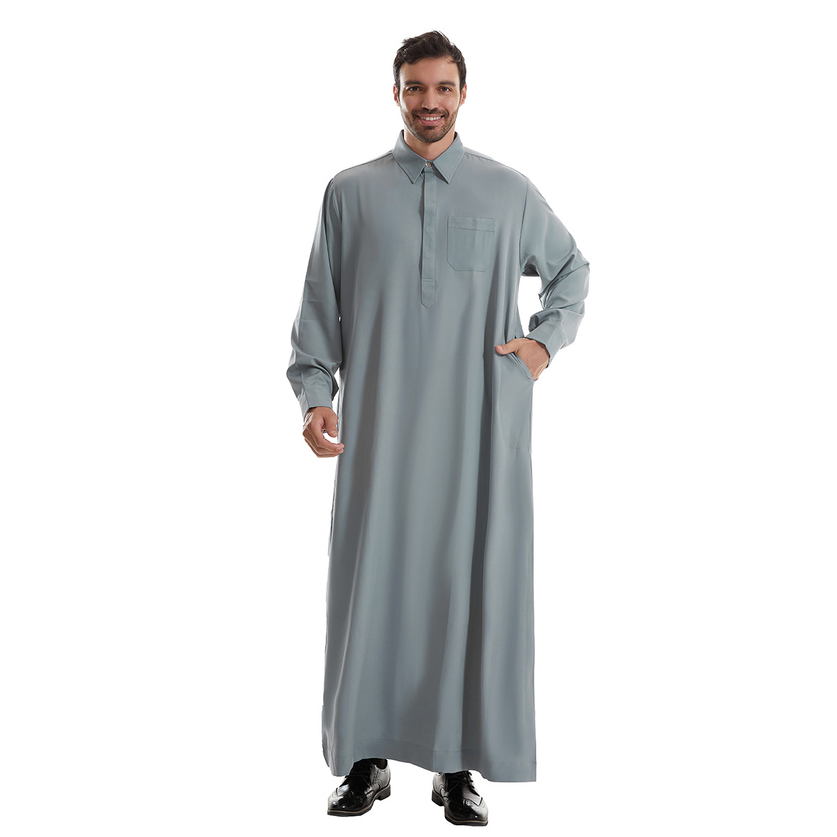 Men Jubba Thobe Mens Long Shir - Arabic Formal Wear Men recensione e prezzo