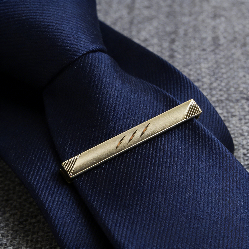 New Men's 5cm Metal Gold Slim  - Tie Bar Clip recensione e prezzo