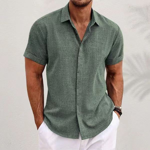 Men's Fashion Casual Solid Col - Men Linen Formal Wear recensione e prezzo