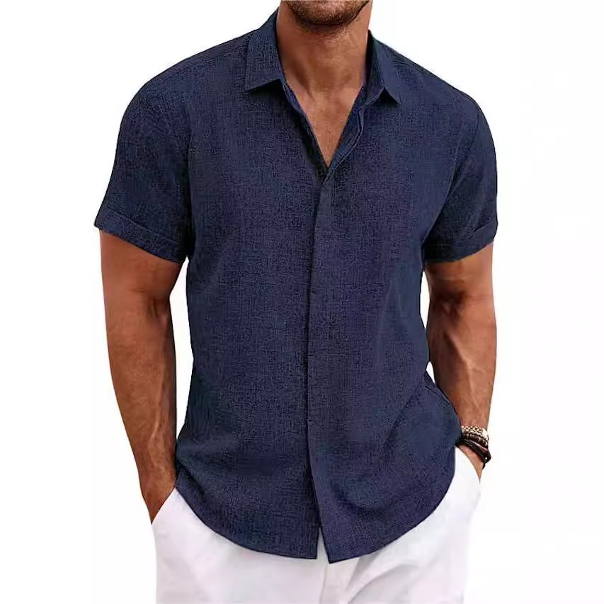 Men's Fashion Casual Solid Col - Men Linen Formal Wear recensione e prezzo