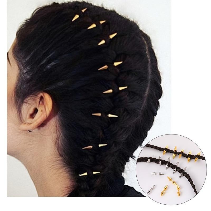 5pcs Set Spiked Hair Clips Pun - Tie Bar Clip recensione e prezzo