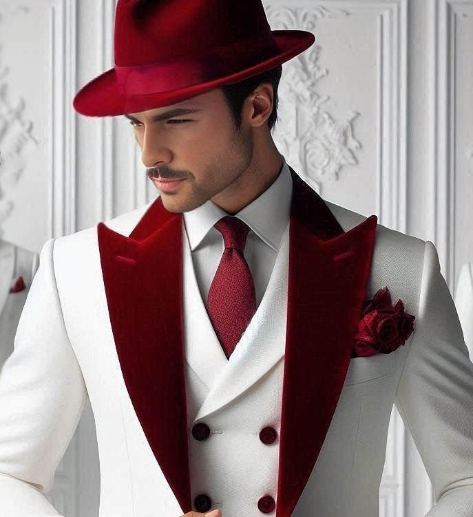 Formal Man Tuxedos Velvet 3 Pc - Men'S Formal Wear For Graduation recensione e prezzo