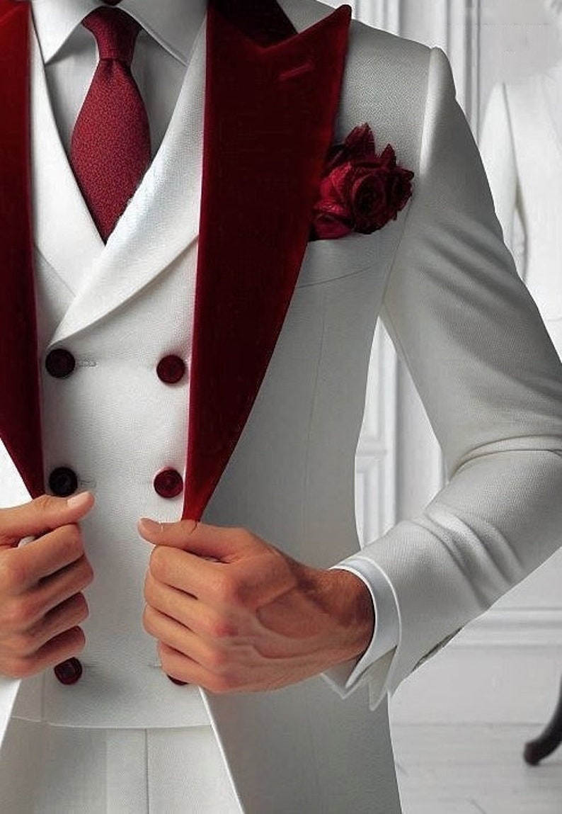 Formal Man Tuxedos Velvet 3 Pc - Men'S Formal Wear For Graduation recensione e prezzo
