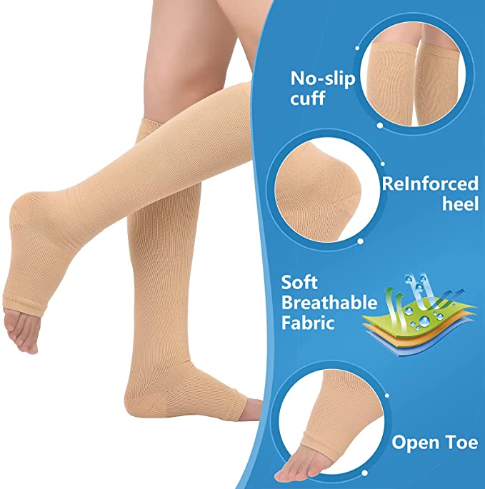 Open Toe Knee High Calf Compre - Men'S Formal Wear For Graduation recensione e prezzo