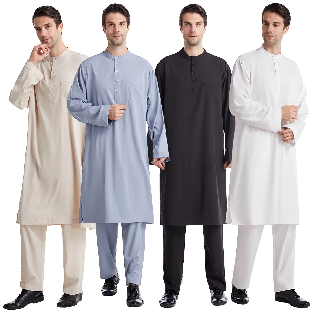 Muslim Men Jubba Thobe 2 Pice  - Arabic Formal Wear Men recensione e prezzo