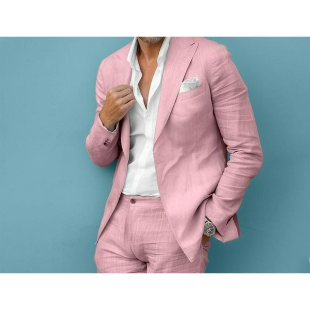 Linen Wedding Men Suits Slim F - Men Linen Formal Wear recensione e prezzo