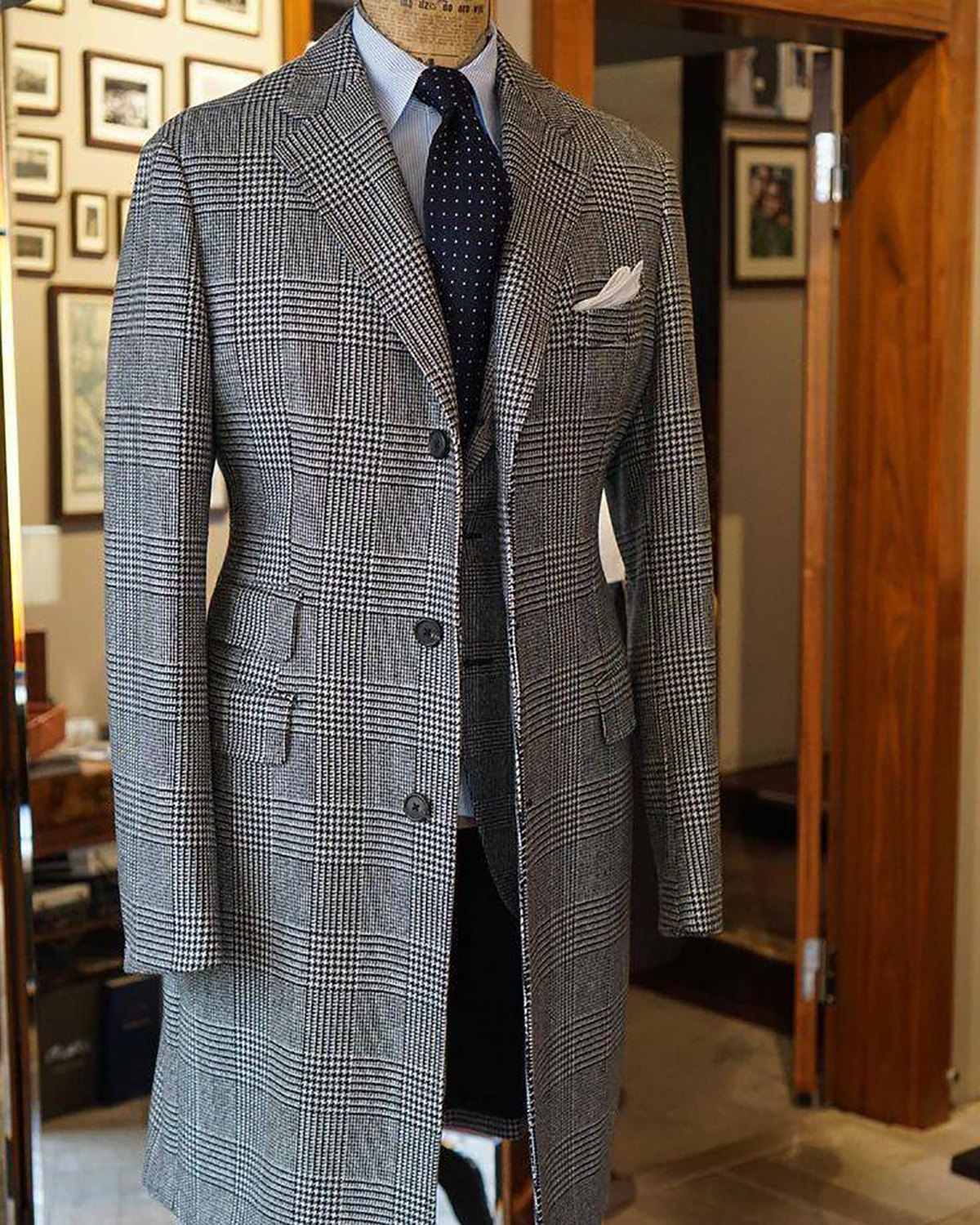 Plaid Woolen Overcoat Jacket F - Men'S Formal Wear No Suit recensione e prezzo