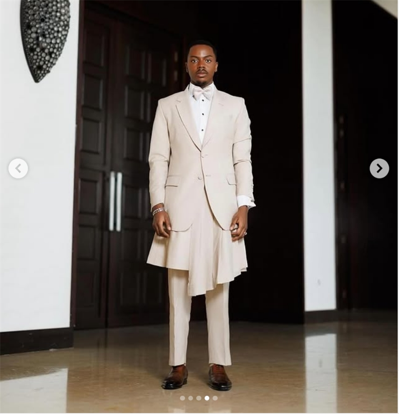 Beige Men Suit Set 2 Piece Bla - Arabic Formal Wear Men recensione e prezzo