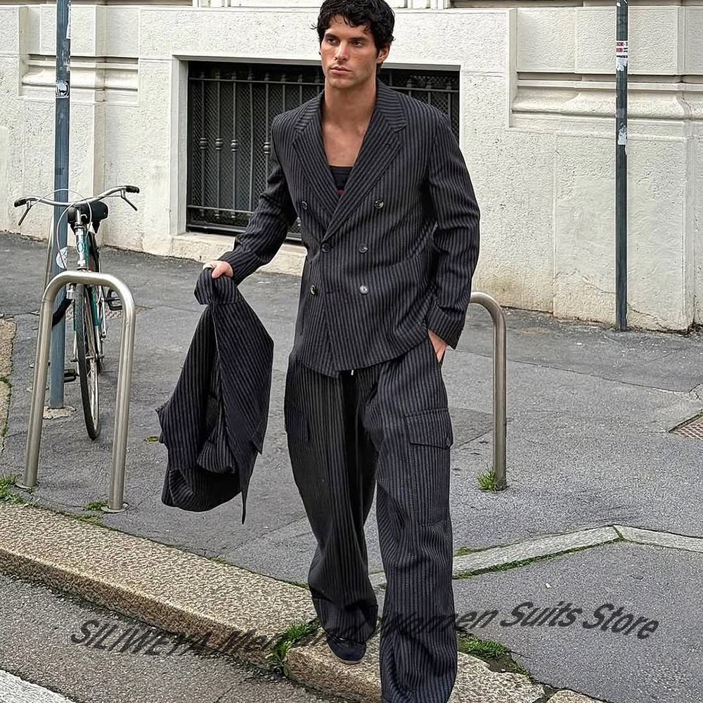 Elegant Man Suit Pinstripe Dou - Elegant Formal Men'S Wear recensione e prezzo