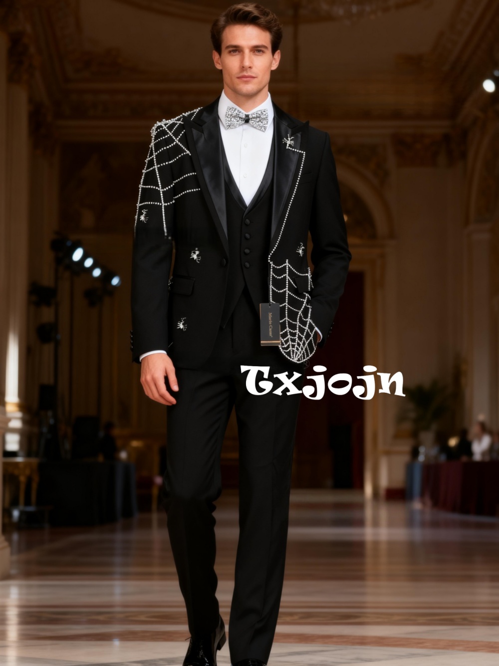 Chic Luxury Beaded Men's Suits - Elegant Formal Men'S Wear recensione e prezzo