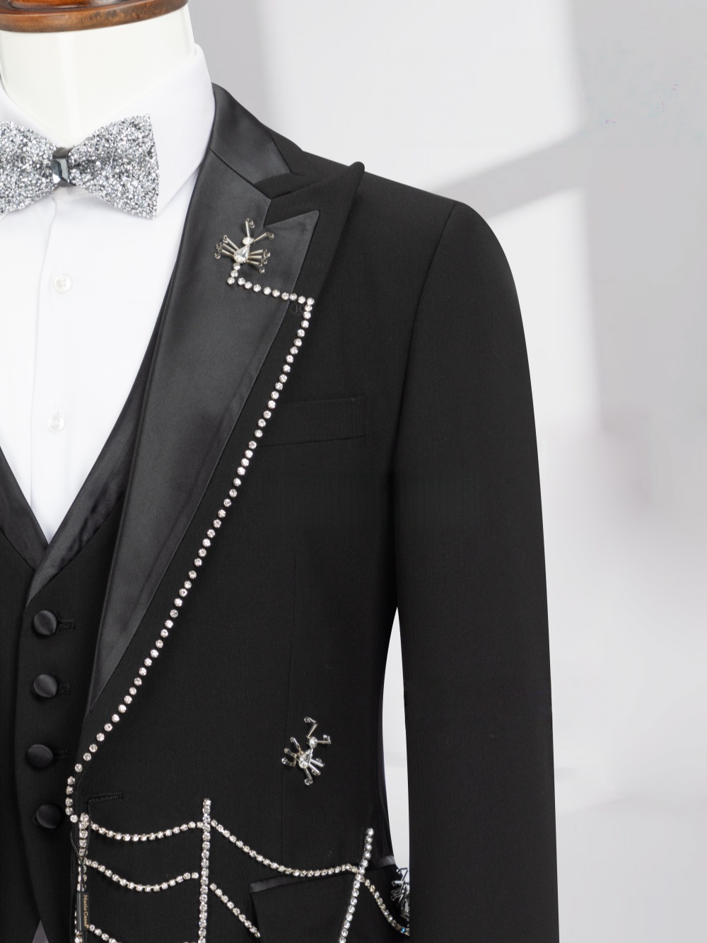 Chic Luxury Beaded Men's Suits - Elegant Formal Men'S Wear recensione e prezzo