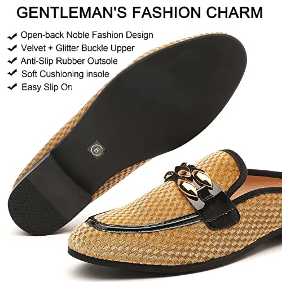 Men's Slip-on Mule Sandals Loa - Men'S Formal Wear Slippers recensione e prezzo