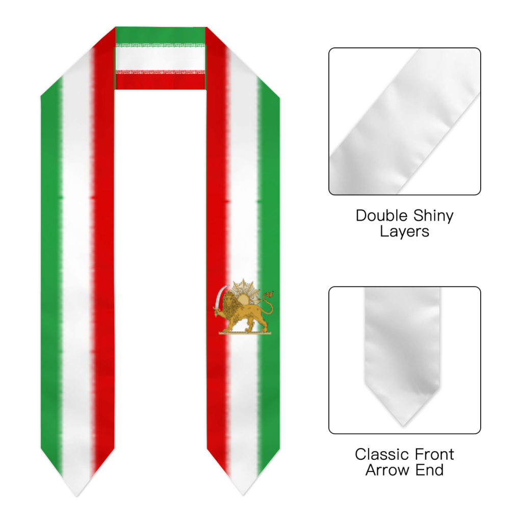 Graduation Sash Iran Persia Fl - Men'S Formal Wear For Graduation recensione e prezzo