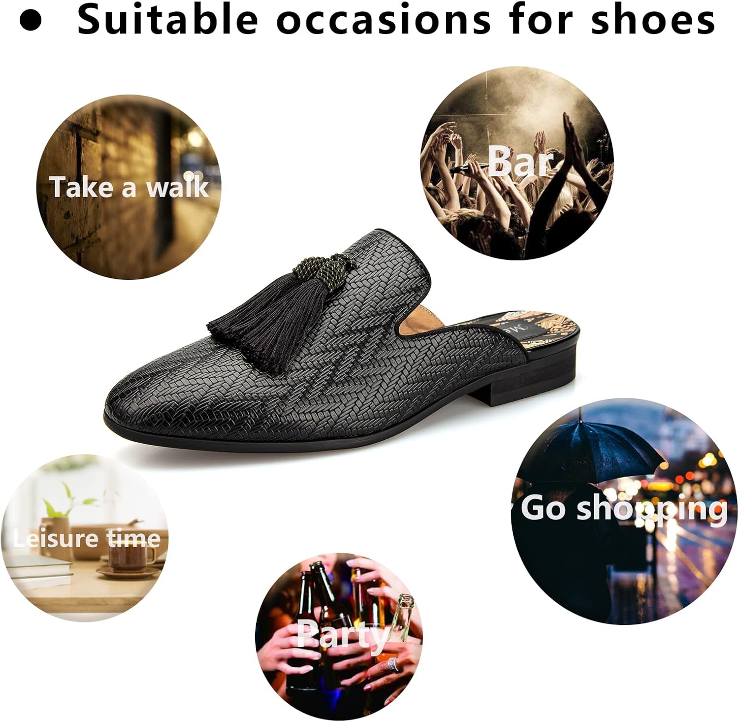 Leather Slippers Breathable Su - Men'S Formal Wear Slippers recensione e prezzo