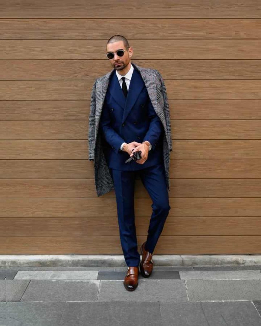 Modern Grid Woolen Blend Men O - Men'S Formal Wear No Suit recensione e prezzo