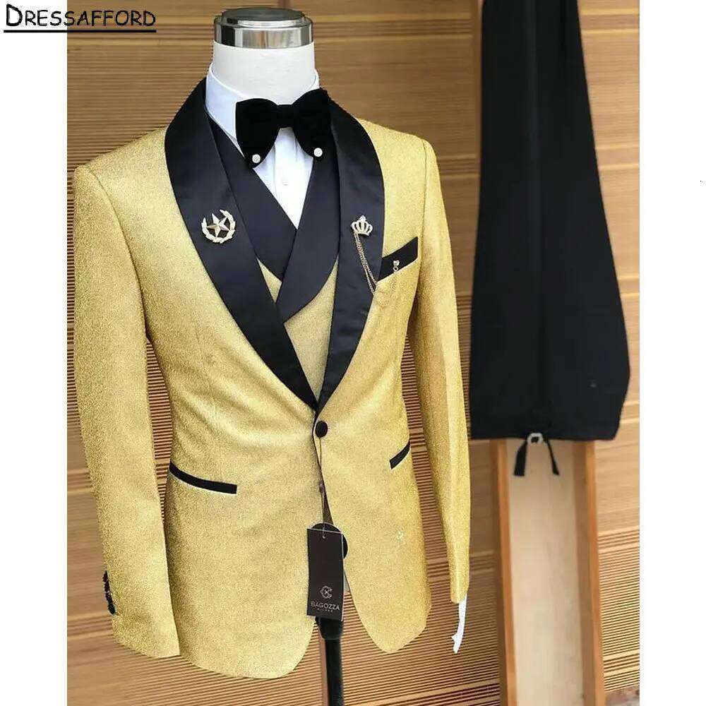 Gold Crystal Men Business Form - Men'S Formal Wear No Suit recensione e prezzo