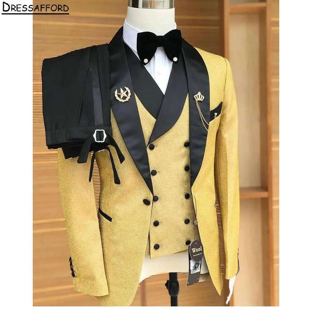 Gold Crystal Men Business Form - Men'S Formal Wear No Suit recensione e prezzo