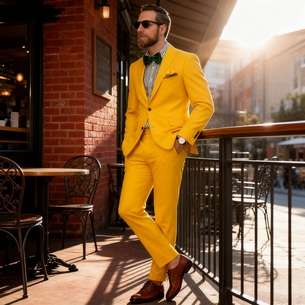 Blue Suit Men's Custom-Fit Ter - Men'S Formal Wear For Graduation recensione e prezzo