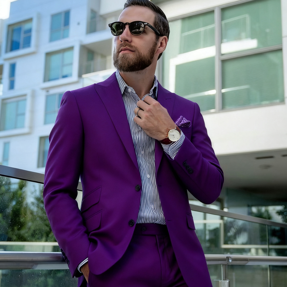 Blue Suit Men's Custom-Fit Ter - Men'S Formal Wear For Graduation recensione e prezzo