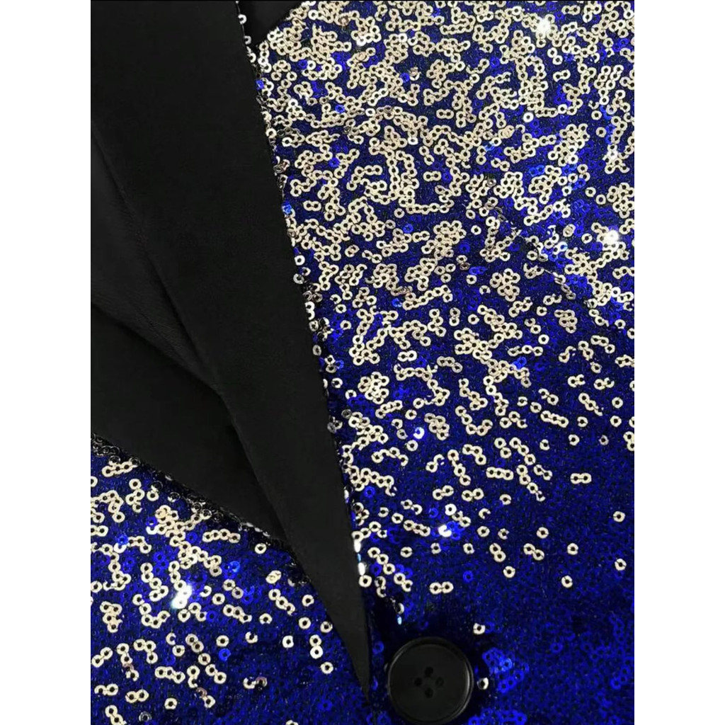Shiny Sequin Tuxedo Jacket for - Men Linen Formal Wear recensione e prezzo