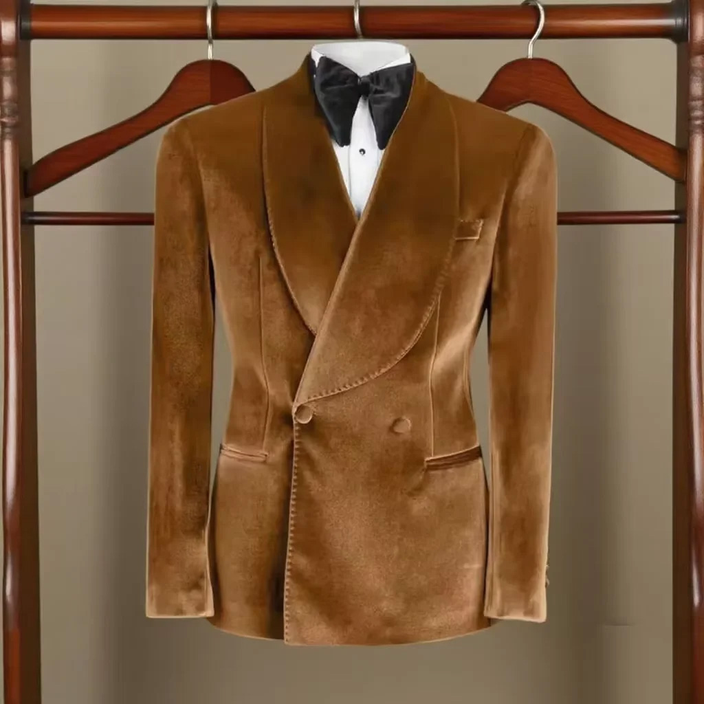 Velvet Men's Suits Blazer Doub - Elegant Formal Men'S Wear recensione e prezzo